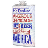 7月おもしろい4日、ビールの独立記念日 フラスク (左)