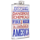 7月おもしろい4日、ビールの独立記念日 フラスク (右)