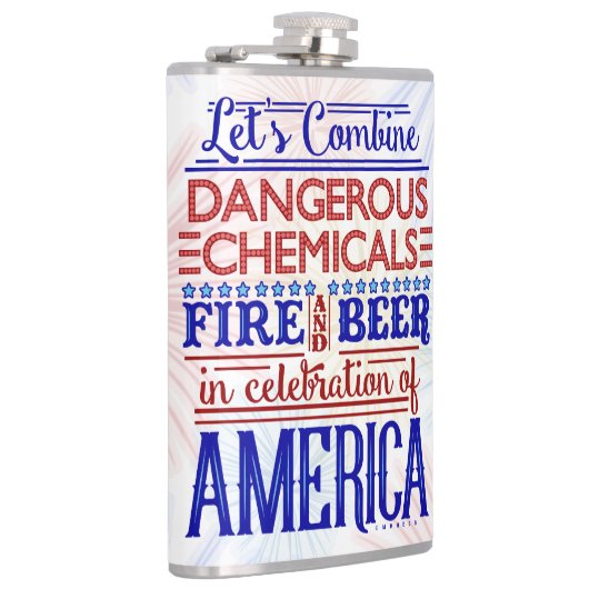 7月おもしろい4日、ビールの独立記念日 フラスク (右)