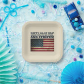 7月おもしろい4日 ペーパープレート (パーティー)