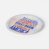 7月おもしろい4日、花火のビールジョーク | BBQパーティー ペーパープレート (アングル)