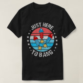 7月おもしろい4日Bang Fireworks Menへ Tシャツ (デザイン正面)