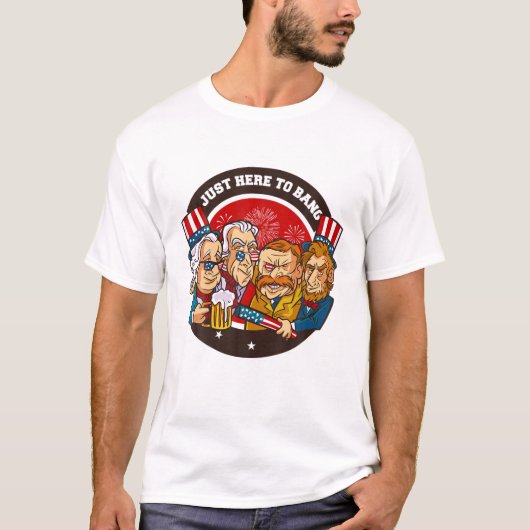 7月おもしろい4日Bang U.S.の司会に来たばかりだ Tシャツ (正面)