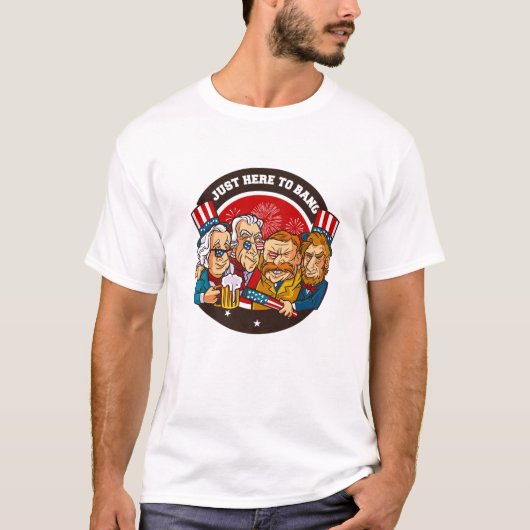7月おもしろい4日Bang U.S.の司会に来たばかりだ Tシャツ (正面)