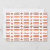 7月おもしろい4日BBQバーベキューパーティー |ワシントン 招待状 (裏面)