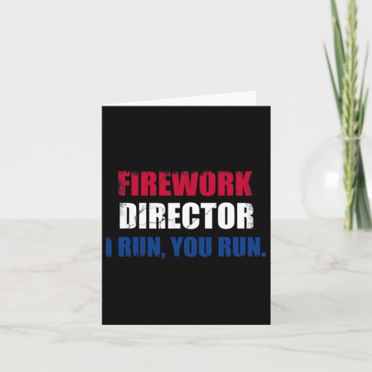 7月おもしろい4日FireworksディレクターFunshirt Gag氏 カード (正面)