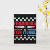 7月おもしろい4日Fireworks Director I You走 You カード (黄色い花)