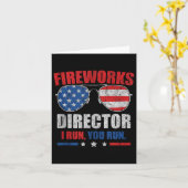 7月おもしろい4日Fireworks Director I You走  You カード (黄色い花)