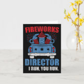7月おもしろい4日Fireworks Director I You走  You カード (黄色い花)