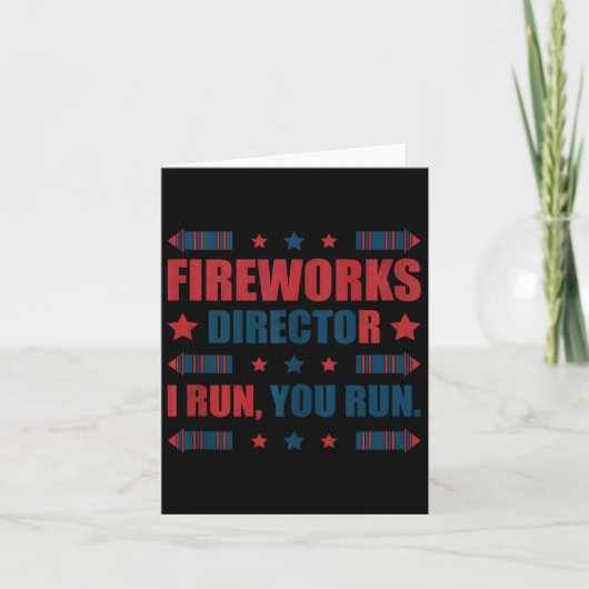 7月おもしろい4日Fireworks Director I You走 You カード (正面)