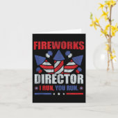 7月おもしろい4日Fireworks Director I You走  You カード (黄色い花)
