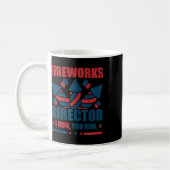 7月おもしろい4日Fireworks Director I You走 You コーヒーマグカップ (左)