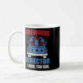 7月おもしろい4日Fireworks Director I You走 You コーヒーマグカップ (左)