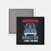 7月おもしろい4日Fireworks Director I You走 You マグネット (正面/裏面)
