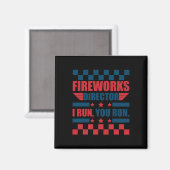 7月おもしろい4日Fireworks Director I You走 You マグネット (正面/裏面)