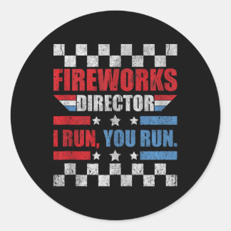 7月おもしろい4日Fireworks Director I You走  You ラウンドシール