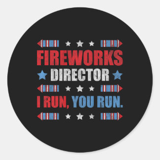 7月おもしろい4日Fireworks Director I You走  You ラウンドシール
