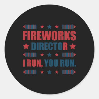 7月おもしろい4日Fireworks Director I You走  You ラウンドシール