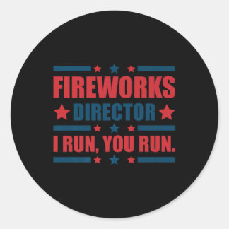 7月おもしろい4日Fireworks Director I You走  You ラウンドシール