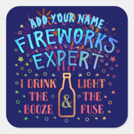 7月おもしろい4日Independence Fireworks Expert V2 スクエアシール