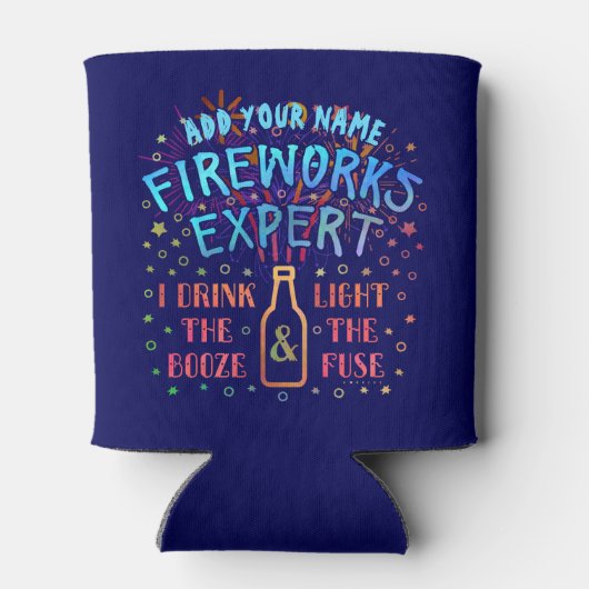 7月おもしろい4日Independence Fireworks Expert V2 缶クーラー (裏面)