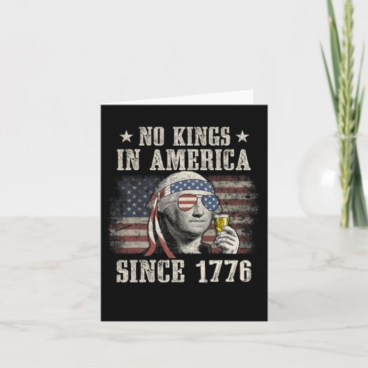 7月おもしろいMの1776年4月からアメリカでは王はいない カード (正面)