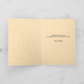 7月から威厳がある誕生フラワーカスタム誕生日 カード (内部)