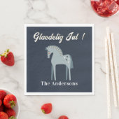 7月です |デンマーク語でクリスマスを祝う スタンダードランチョンナプキン (インサイチュ)