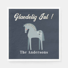7月です |デンマーク語でクリスマスを祝う スタンダードランチョンナプキン