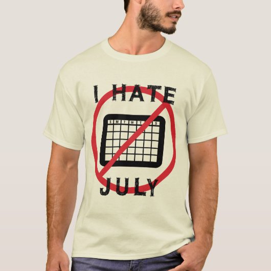 7月なんて嫌い Tシャツ (正面)