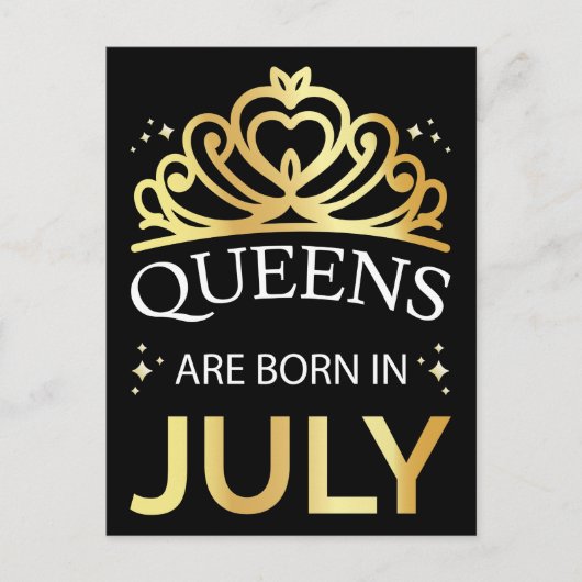 7月に生まれた女王たち ポストカード (正面)