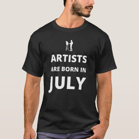 7月に生まれた芸術家たち Tシャツ (正面)