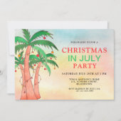 7月のおもしろいパーティー 招待状 (正面)