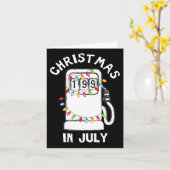 7月のおもしろい皮肉なクリスマス燃料ポンプのガスPu カード (黄色い花)