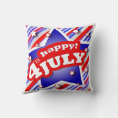 7月のお祝いのアメリカ人のMoJoの枕の第4 クッション (裏面)