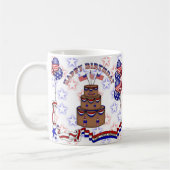 7月のお祝いの第4 コーヒーマグカップ (左)