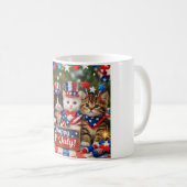 7月のかわいい猫 コーヒーマグカップ (正面右)