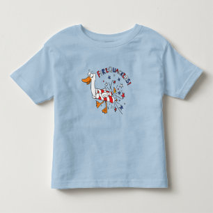 7月のアヒルの子供の幼児のTシャツのFirequackers第4 トドラーTシャツ