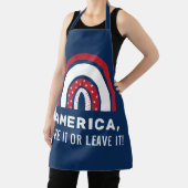 7月のアメリカの愛国的なスタイリッシュ虹の第4位 エプロン (インサイチュ)