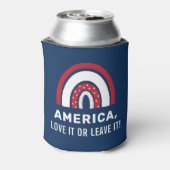 7月のアメリカの愛国的なスタイリッシュ虹の第4位 缶クーラー (缶裏面)
