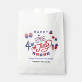 7月のアメリカ合衆国ハッピー四日 |夏ポップ・アートののカスタマイズ単位 フェイバーバッグ (正面)