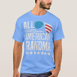 7月のアメリカ合衆国マッチングファミリーの全米おばあちゃん4th tシャツ