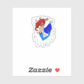 7月のアメリカ合衆国マーメイドの赤いウェットアンプブルー4th シール (シート)