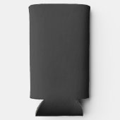 7月のアメリカ国旗の愛国的なバスケットボール4日 スリム缶クーラー (裏面)