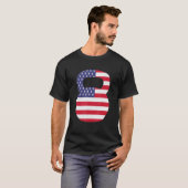 7月のアメリカ国旗Usa 4thケトルベルジムWorko Tシャツ (正面フル)