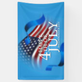 7月のアメリカ愛国心の幸せ4日 横断幕 (縦)