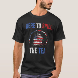 7月のアメリカ愛国心のPriの4thお茶をこぼすために Tシャツ