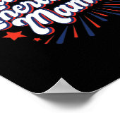 7月のアメリカ独立記念日の全米ママ ポスター (角)