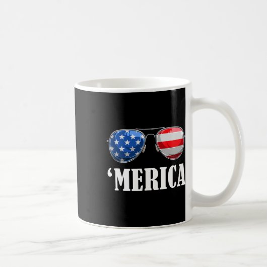7月のアメリカ独立記念日アメリカ愛国者 コーヒーマグカップ (右)