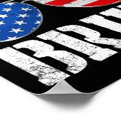 7月のアメリカ男の子の愛国アメリカのBruh幸せ4 ポスター (角)